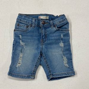 Boys 3T Levis 511 Slim Distressed Denim Shorts
